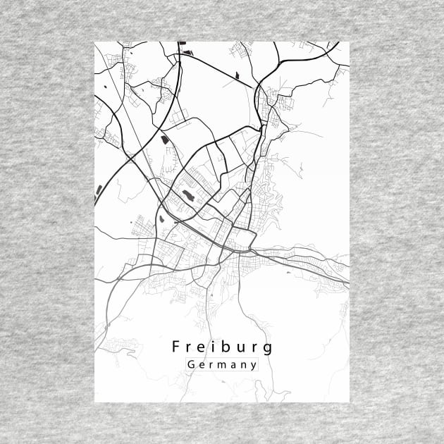 Freiburg Germany City Map by Robin-Niemczyk